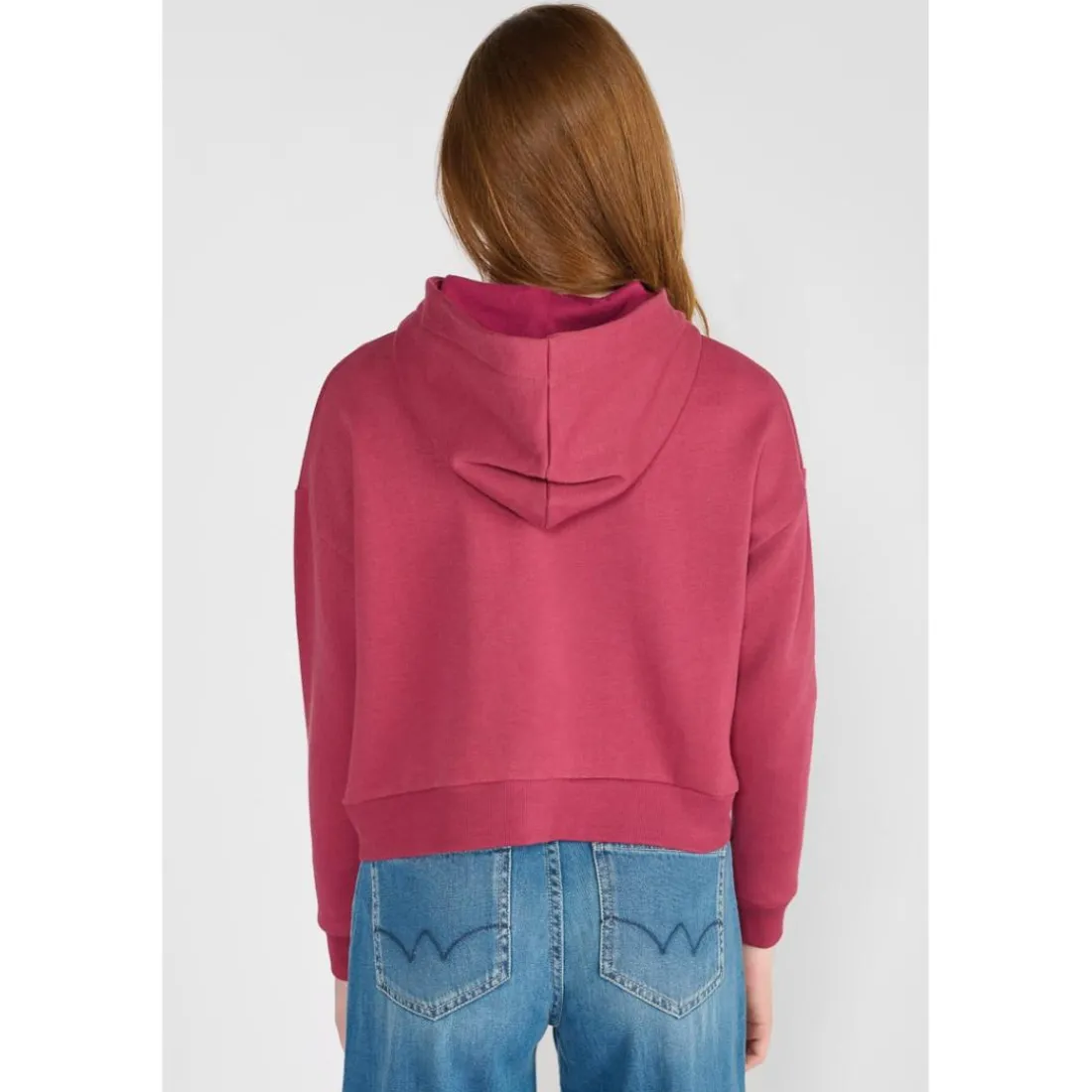 Sweat-Shirt fille VOLVAGI rouge Daisy
