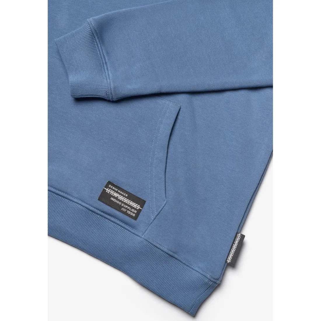 Sweat-shirt garçon, capuche HIABO bleu en coton