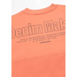 Sweat-Shirt garçon HIBIBO orange en coton