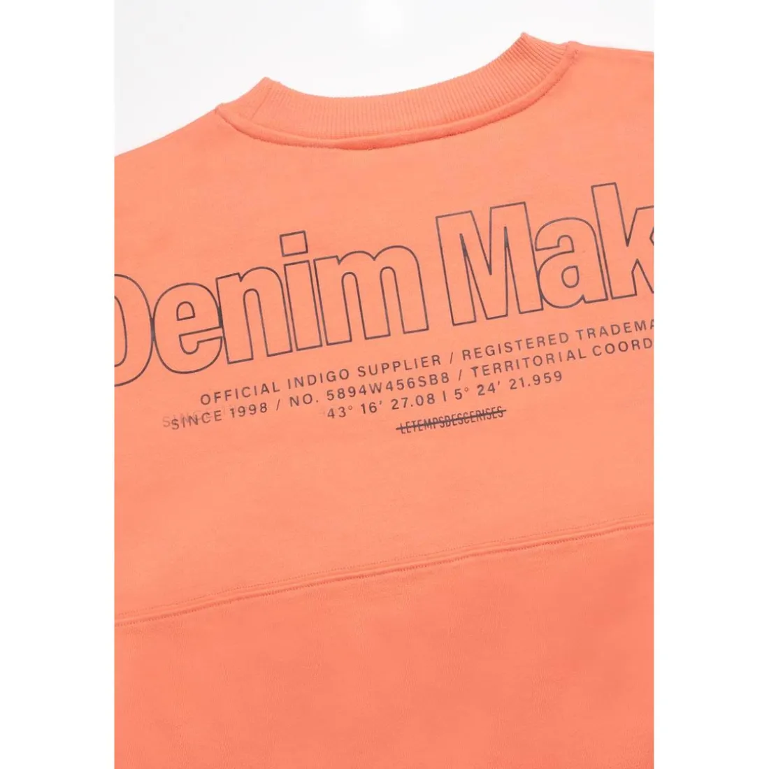 Sweat-Shirt garçon HIBIBO orange en coton