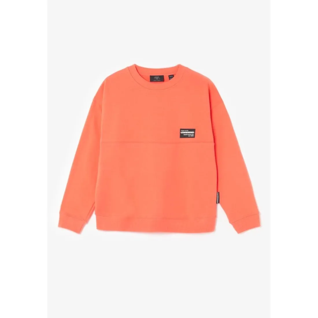 Sweat-Shirt garçon HIBIBO orange en coton