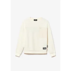Sweat-Shirt garçon JUNBO blanc en coton
