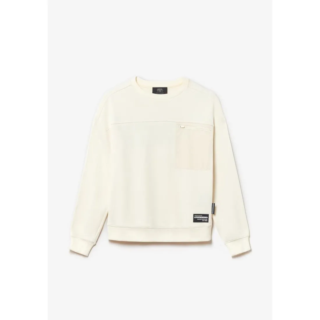 Sweat-Shirt garçon JUNBO blanc en coton
