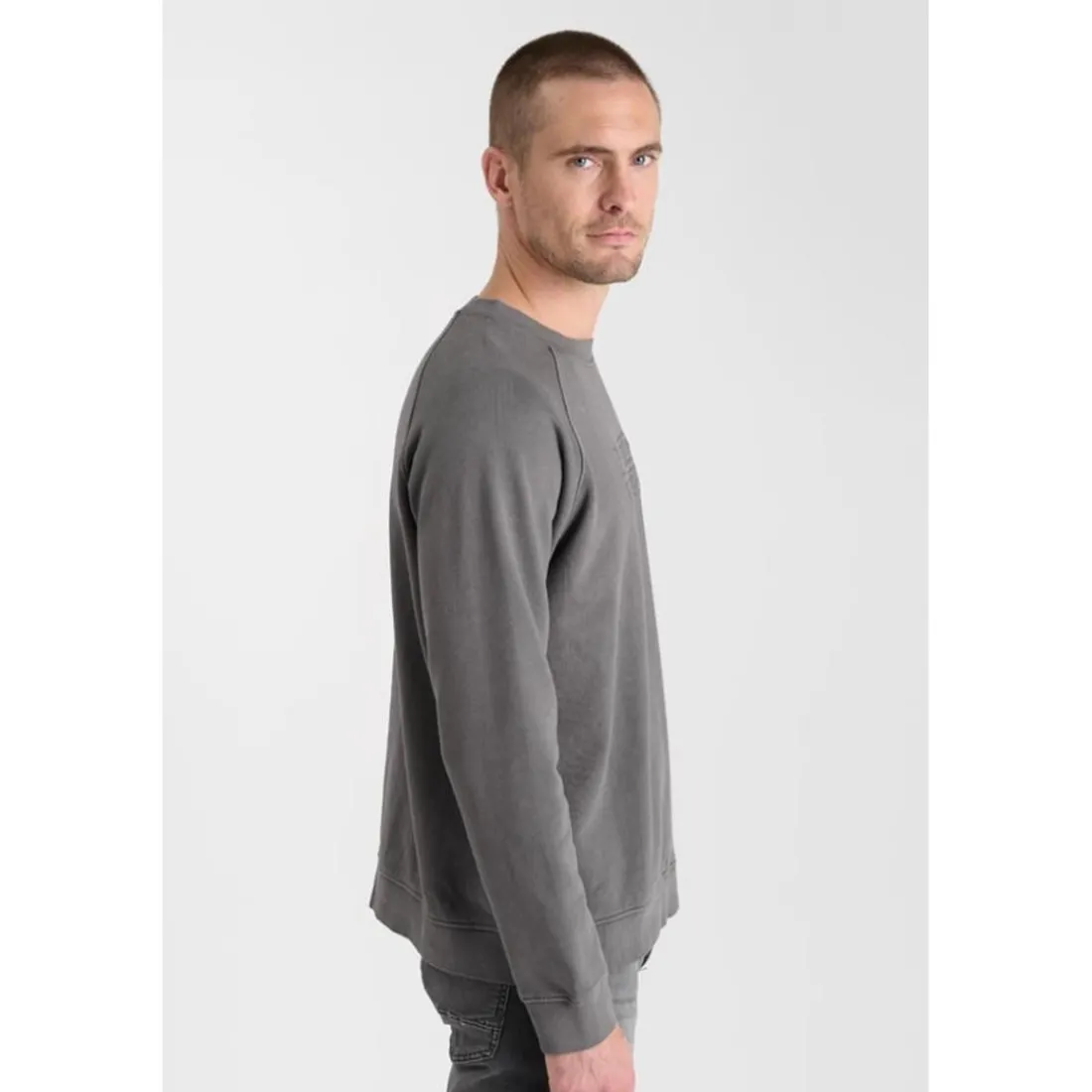 Sweat-Shirt garçon VELABO gris Gil en coton