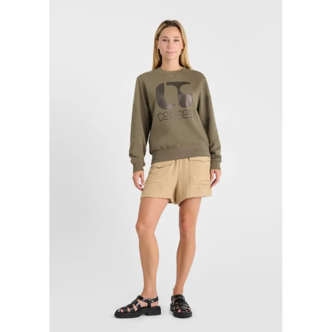 Sweat-Shirt PAOLO kaki Kara