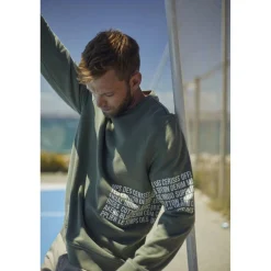 Sweat-Shirt RIOL vert en coton