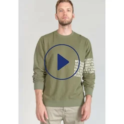 Sweat-Shirt RIOL vert en coton