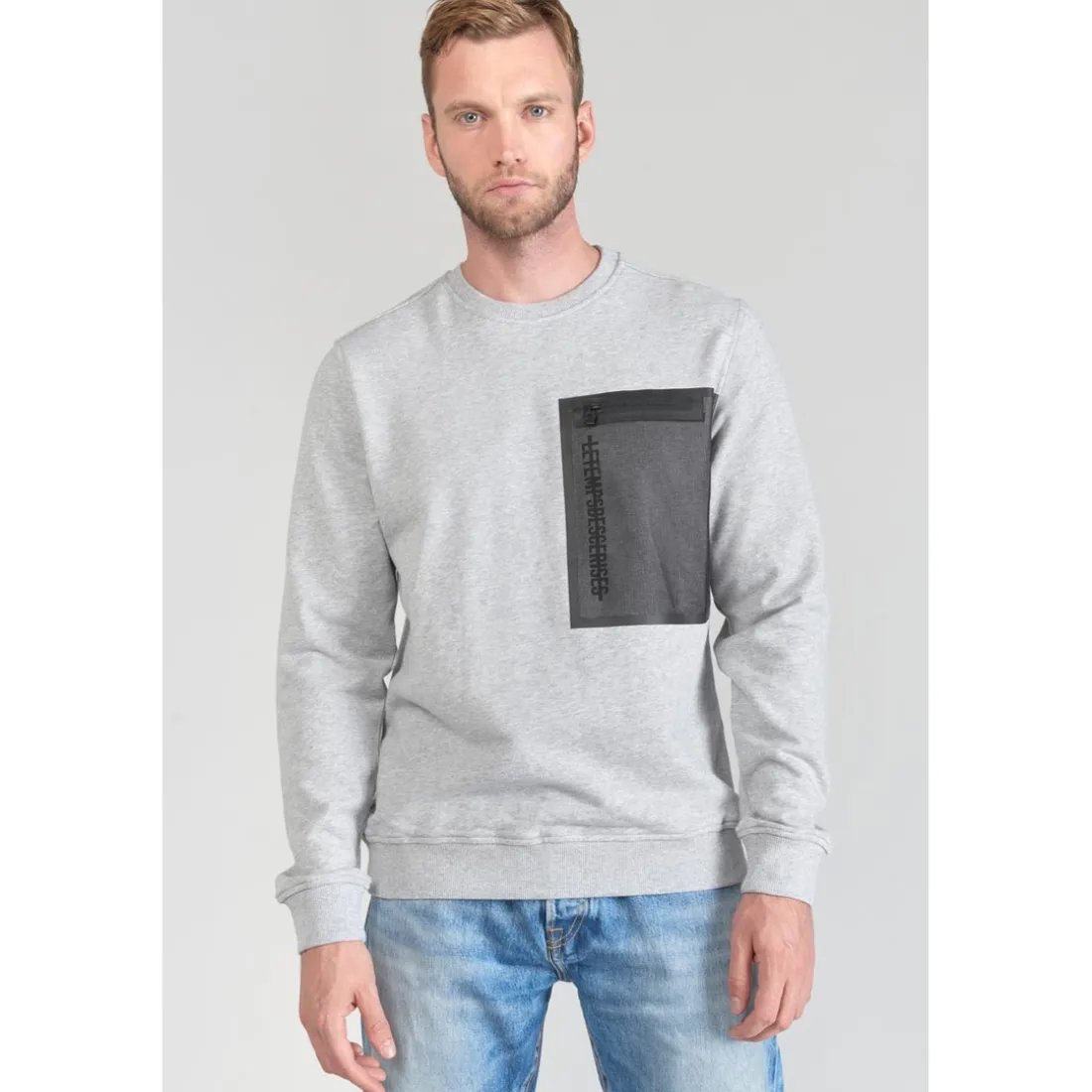 Sweat-Shirt STIPA gris en coton