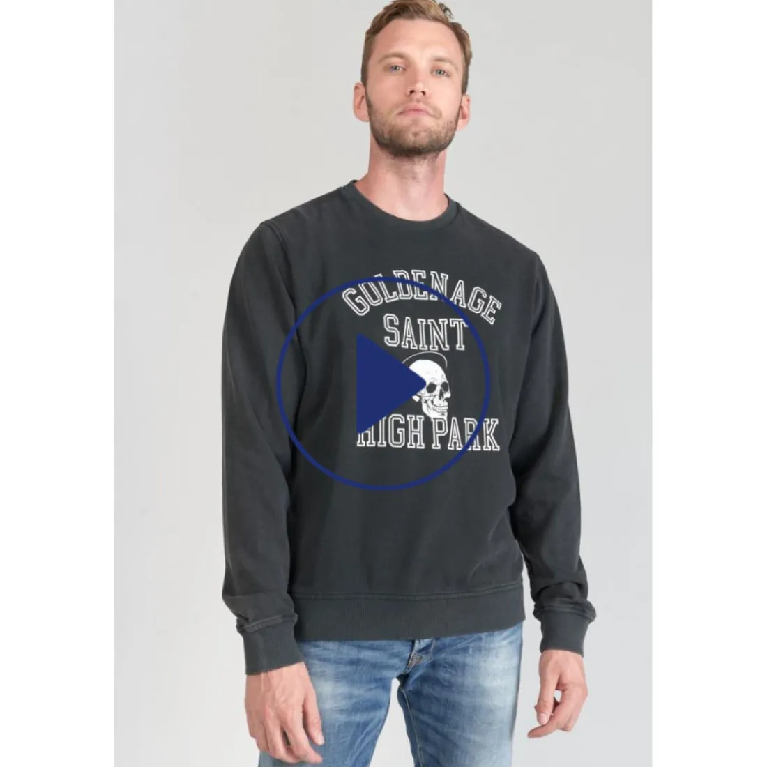 Sweat-Shirt TUBUR noir en coton