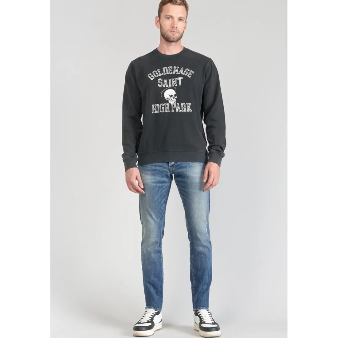 Sweat-Shirt TUBUR noir en coton