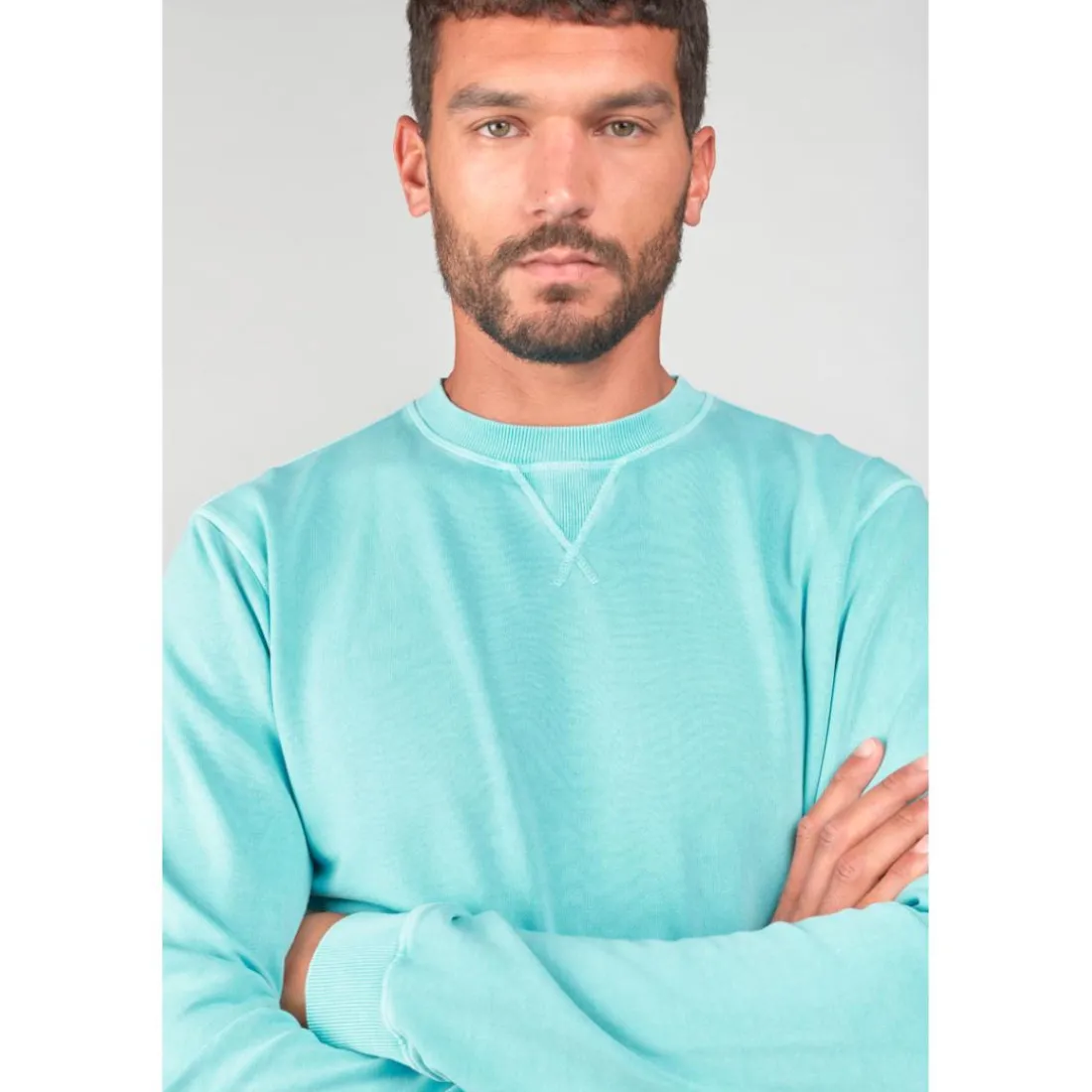 Sweat-Shirt VAREL bleu Ed en coton
