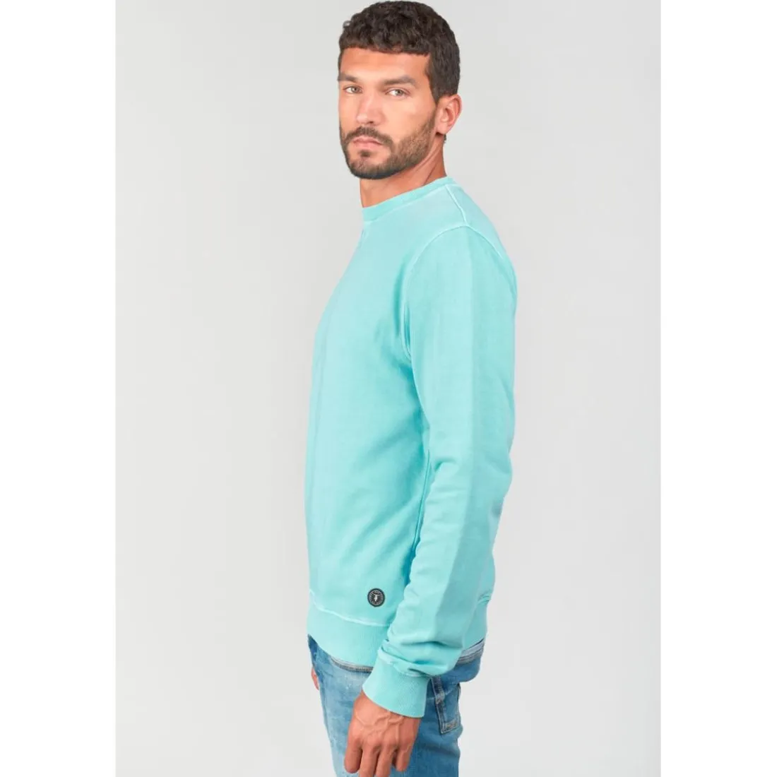 Sweat-Shirt VAREL bleu Ed en coton