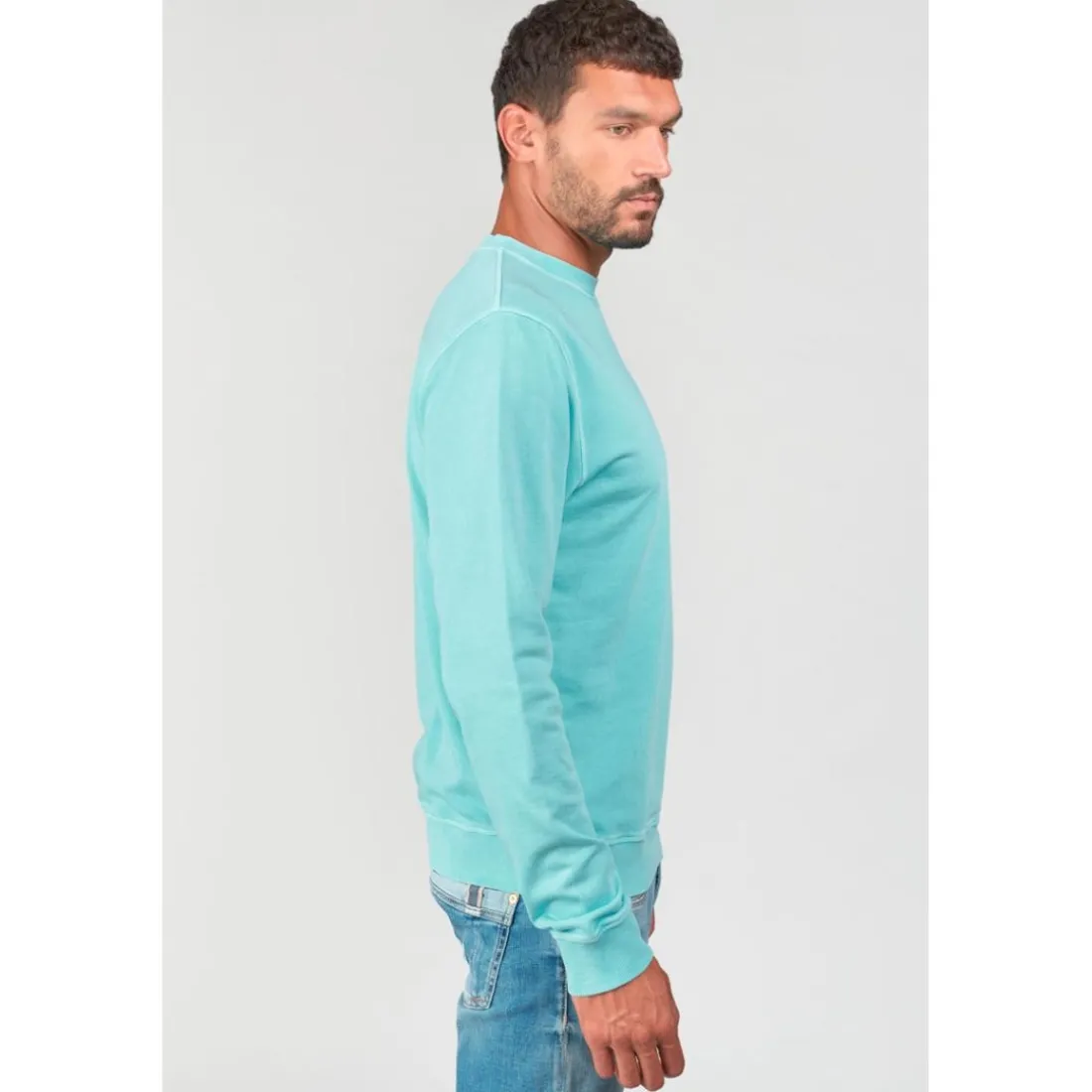 Sweat-Shirt VAREL bleu Ed en coton