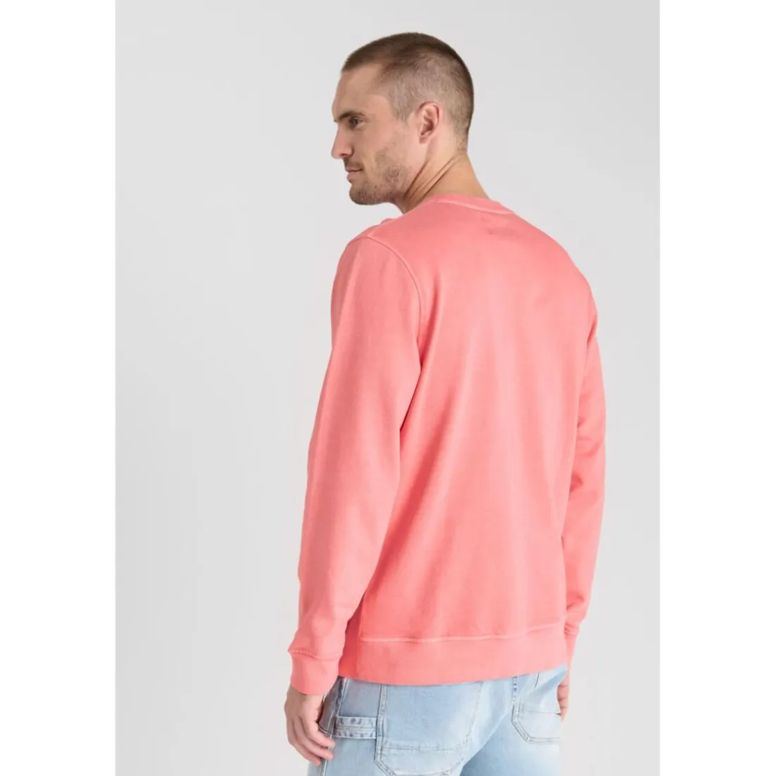 Sweat-Shirt VAREL rose en coton Rolf