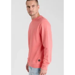 Sweat-Shirt VAREL rose en coton Rolf