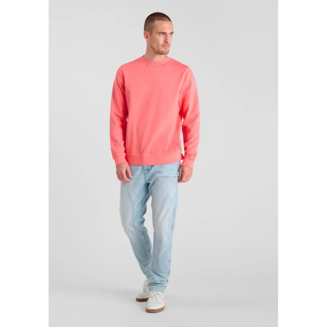 Sweat-Shirt VAREL rose en coton Rolf