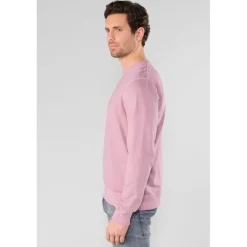 Sweat-Shirt VAREL rose Leo en coton