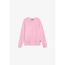Sweat-Shirt VAREL rose Leo en coton