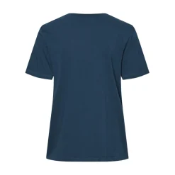 Tee shirt manches courte Ria bleu en coton