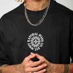Tee Shirt Manches Courtes en coton TAZ Black noir
