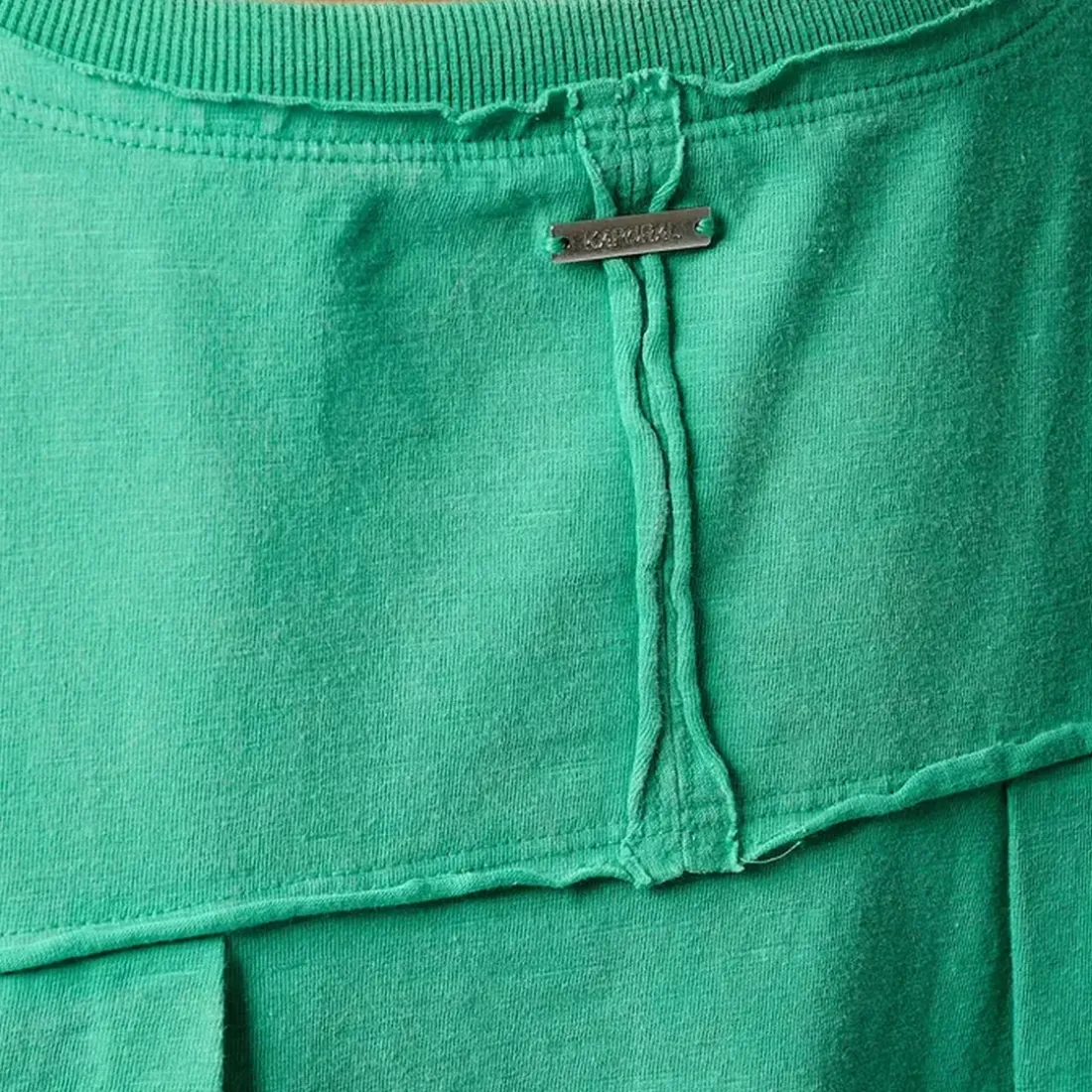 Tee Shirt Manches Courtes VISON menthe en coton blanc