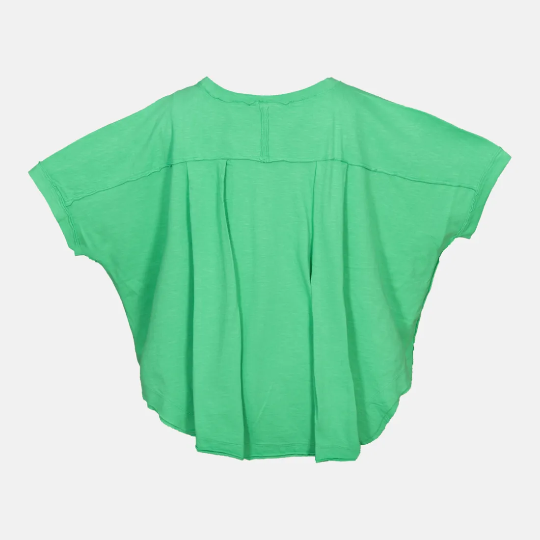 Tee Shirt Manches Courtes VISON menthe en coton blanc