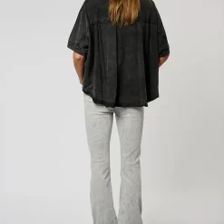 Tee Shirt Manches Courtes VISON noir en coton
