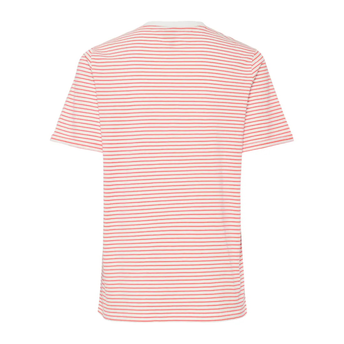 Tee shirt manches courtes à rayures Ria blanc en coton Pia