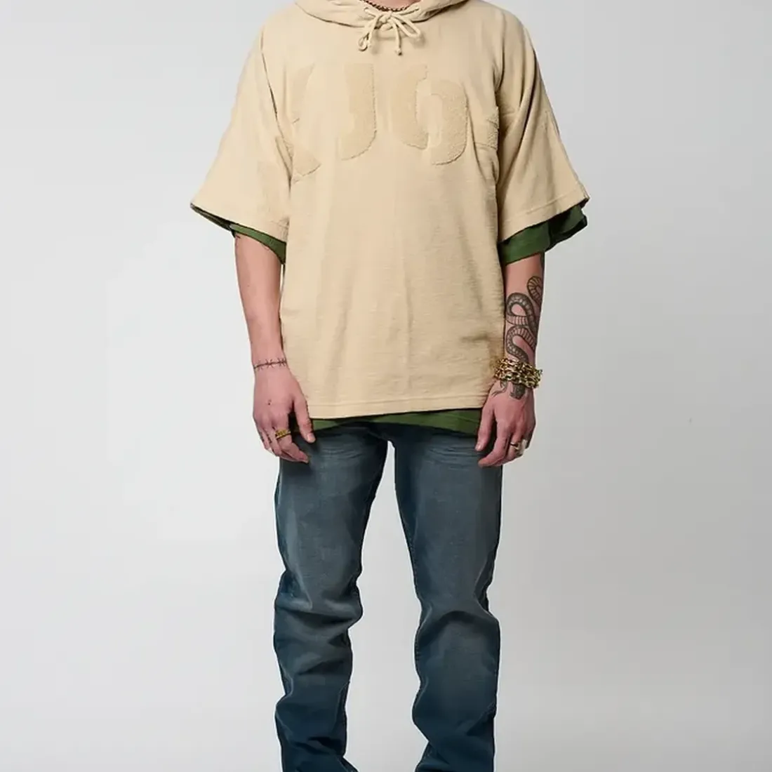 Tee Shirt Manches Courtes en coton BATIS Craie écru