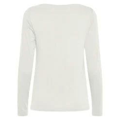 Tee shirt manches longues en viscose Billo blanc Maia