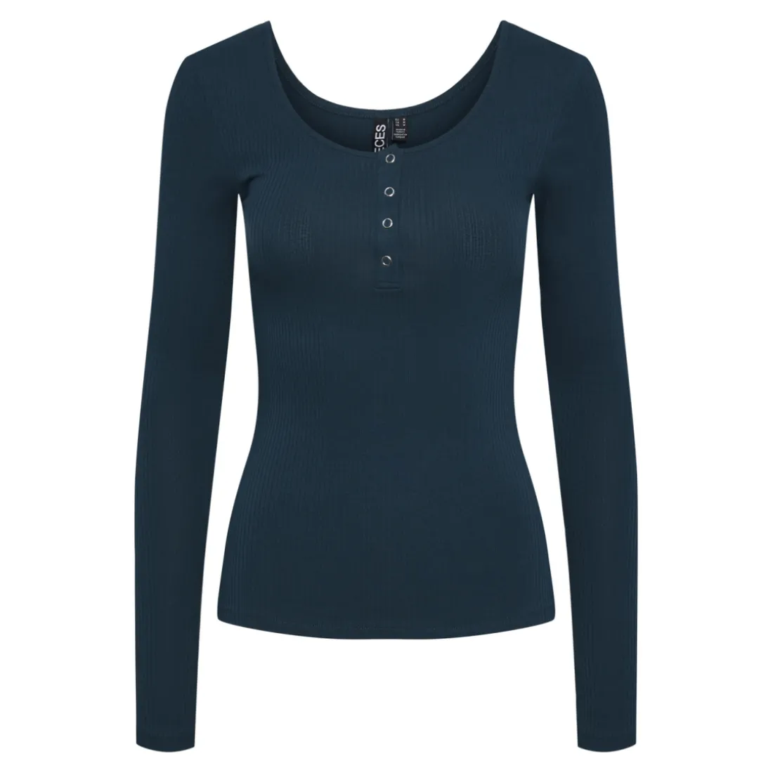 Tee shirt manches longues en coton Kitte bleu Lana