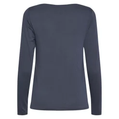 Tee shirt manches longues en viscose Billo bleu Yas