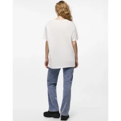 Tee shirt oversize manches courtes Sara blanc Louise