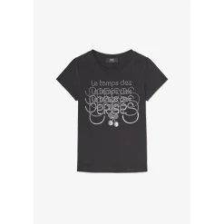 Tee-hirt CORINAGI noir en coton