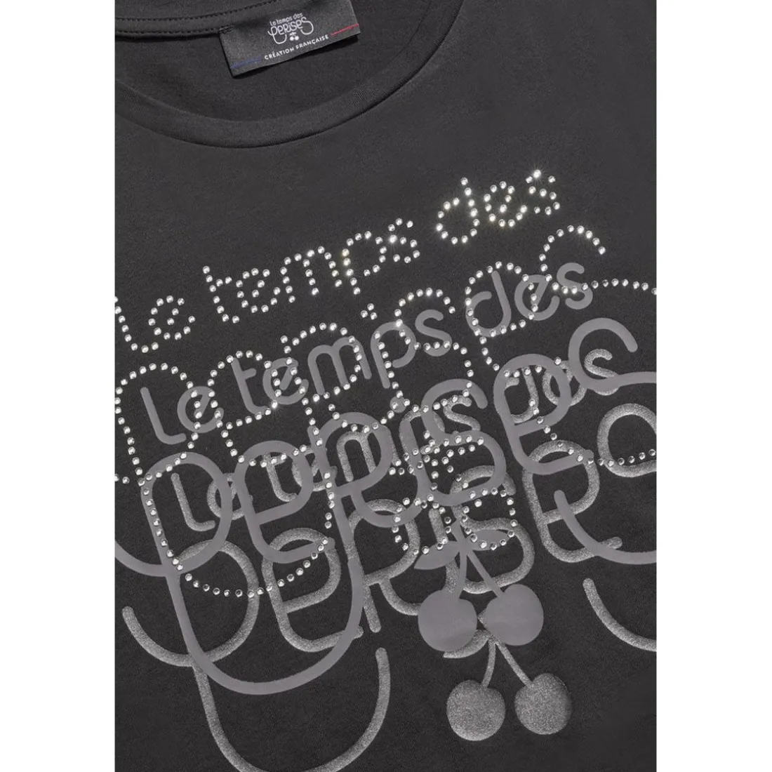 Tee-hirt CORINAGI noir en coton