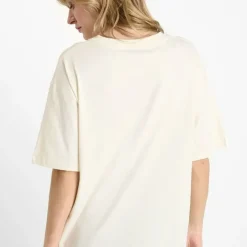 Tee-Shirt à imprimé ANEMA blanc en coton Pey