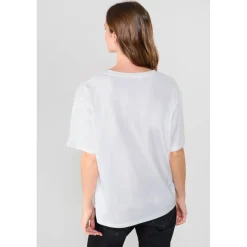 Tee-Shirt AULDI blanc Rose en coton