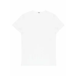 TEE-SHIRT BLANC EN COTON STRETCH COL V PROFOND – SUPREME COTTON