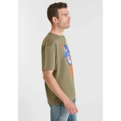 Tee-Shirt BRIGGS kaki en coton Chase