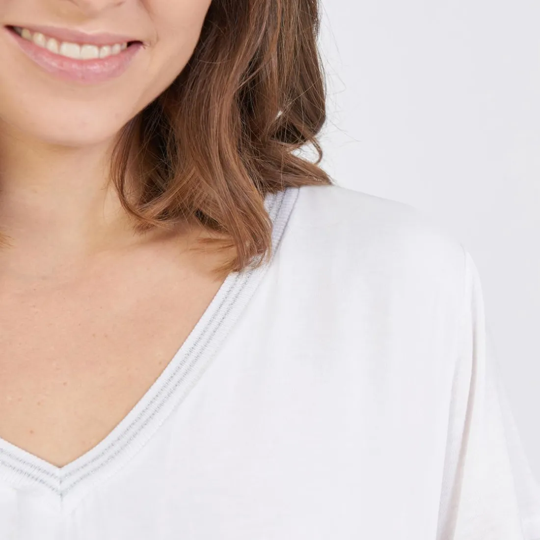 Tee-shirt doublure soie Jean