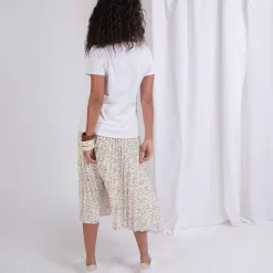Tee-shirt en coton bio col rond Alfa blanc