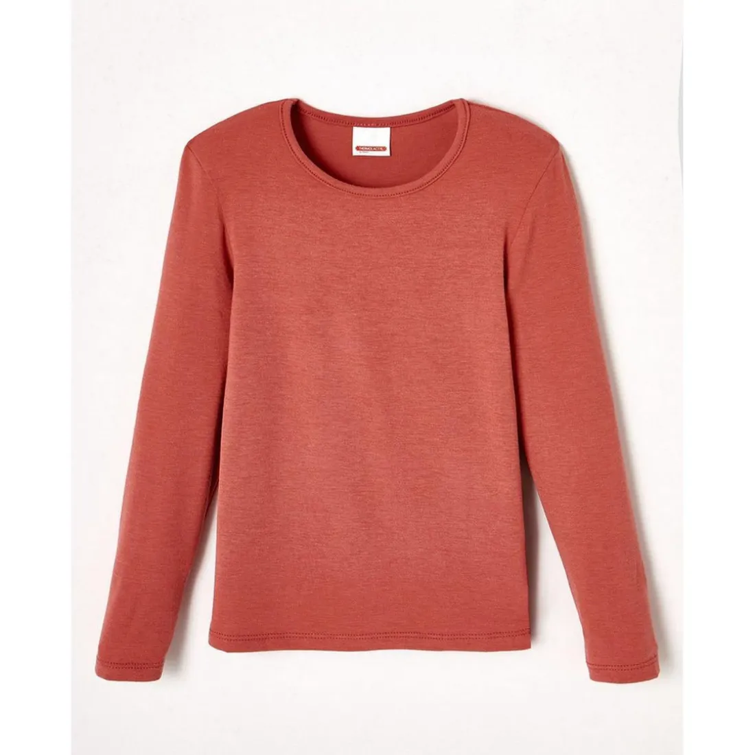 Tee-shirt Enfant Manches Longues Rose Terracotta Thermolactyl