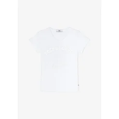 Tee-Shirt fille AIMEGI blanc en coton