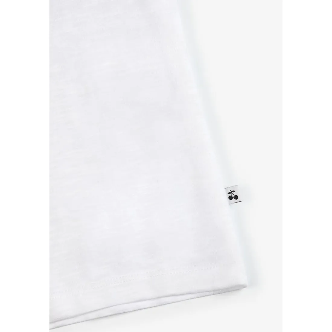 Tee-Shirt fille AIMEGI blanc en coton