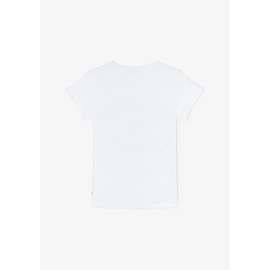 Tee-Shirt fille AIMEGI blanc en coton