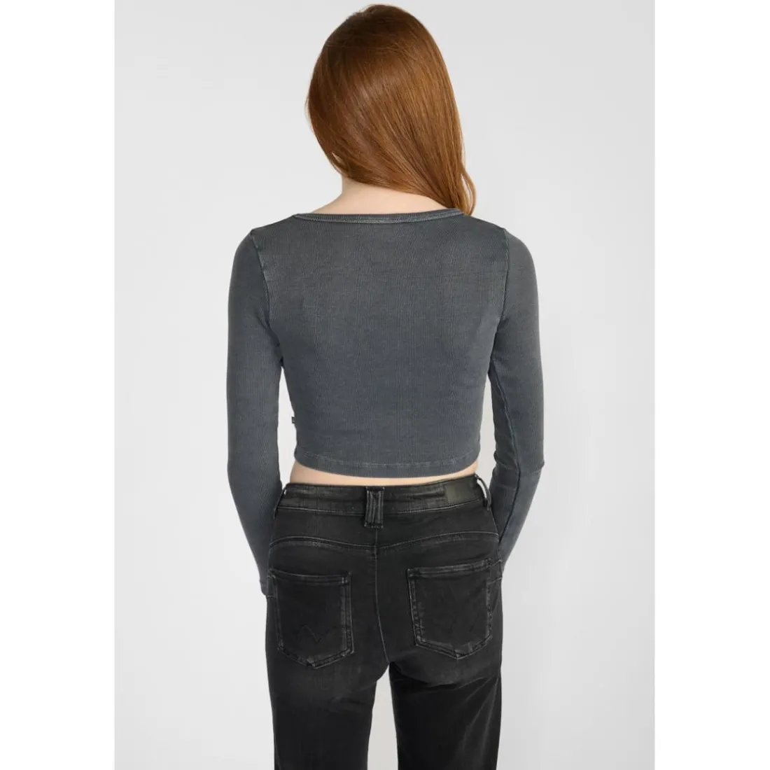 Tee-Shirt fille ALBEGI gris Zoe