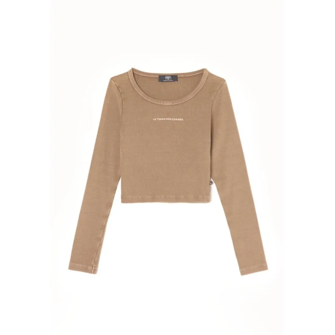 Tee-Shirt fille ALBEGI marron Mina en coton