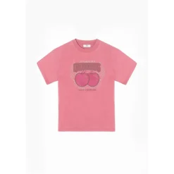 Tee-Shirt fille ATRABAGI rose Kali en coton