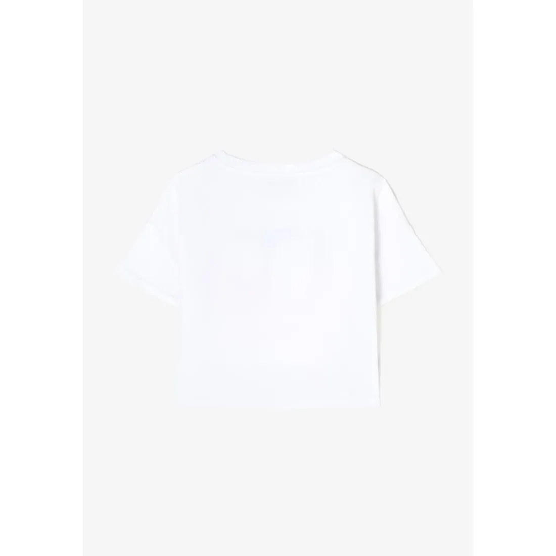Tee-Shirt fille BREEVANG blanc Iris en coton