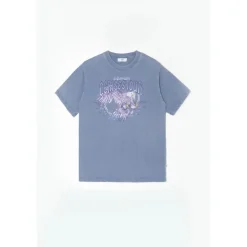 Tee-Shirt fille COLINGI bleu Juno en coton
